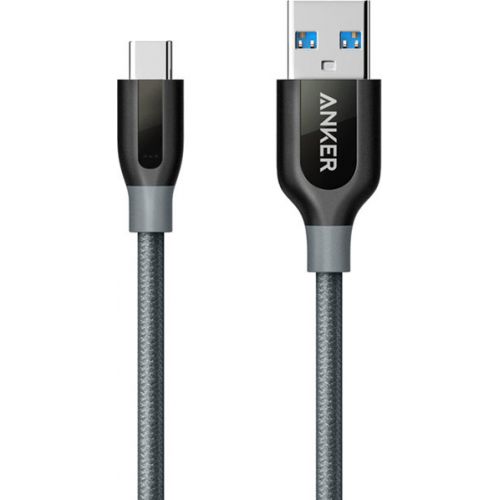 Кабель Anker PowerLine+ Type-C - USB-A 3.0 0.9m UN gray with Pouch