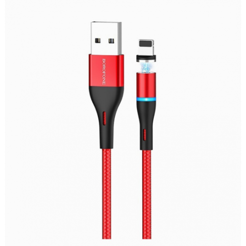 USB кабель Borofone BU16 iPh5 magnetic 1.2m red