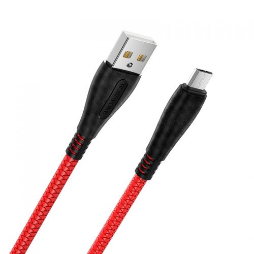 USB кабель Borofone BX38 micro 1m 2.4A red