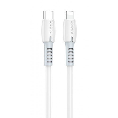 USB кабель Borofone BX62 iPh5 Type-C 3A PD 20W white