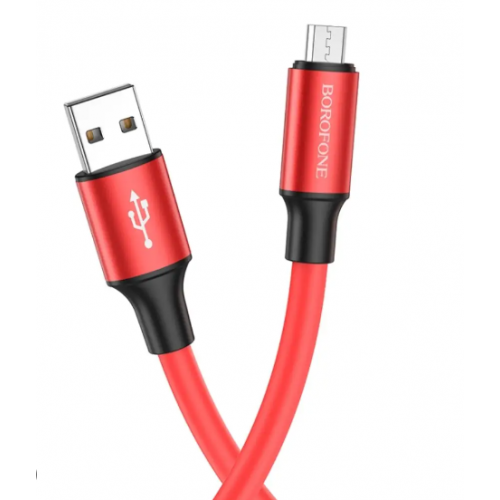 USB кабель Borofone BX82 Micro 2.4A 1m red