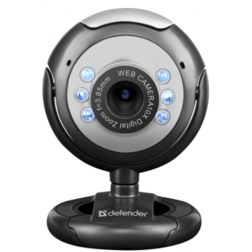 WEB камера Defender C-110 0.3Мп подсв. кн. фото черн