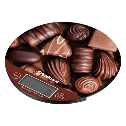 Весы кухонные SAKURA SA-6076C шоколад