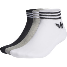 Носки Adidas Trefoil Socks (3 пары) бел/сер/черн (Размер 43-46)