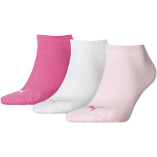 Носки Puma Unisex Sneaker Plain 3P Pink / White (Размер 35-38)