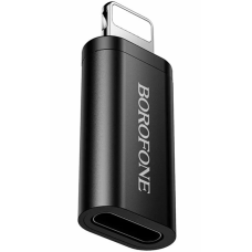 Адаптер Borofone BV26A USB 2.0 Lightning/Type-C black