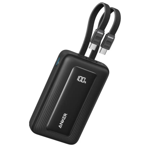 АКБ POWER Bank Anker Zolo 10K Mah 35W Built-In Dual USB-C Cable A1680H12 черный АКБ POWER Bank Anker Zolo 10K Mah 35W Built-In Dual USB-C Cable A1680H12 черный