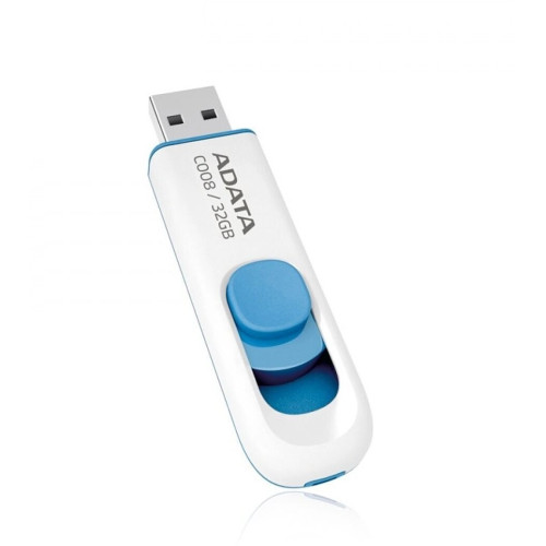 Флэш-драйв A-Data 32GB C008 USB2.0 бел/синий