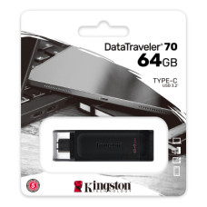Флэш-драйв Kingston DataTraveler 70  DT70 Type-C  64GB USB 3.2 ч