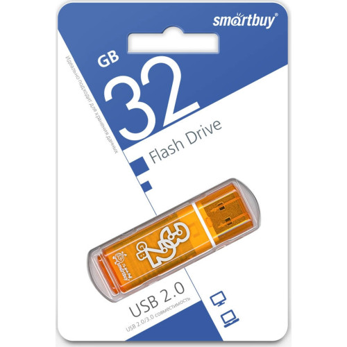 Флэш-драйвы SmartBuy USB 32GB Glossy series Orange