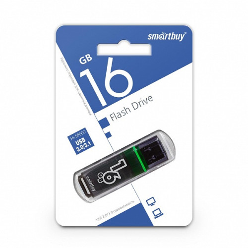 Флэш-драйвы SmartBuy USB 3.0 16GB Glossy series Dark Grey