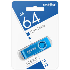Флэш-драйвы SmartBuy USB 64GB Twist Blue