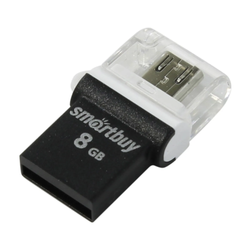 Флэш-драйвы SmartBuy USB 8GB OTG POKO series Black