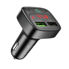 FM-модулятор HOCO E59+АЗУ 2USB Black