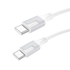 Кабель Borofone BX101 Type-C/Type-C 60W 1m white