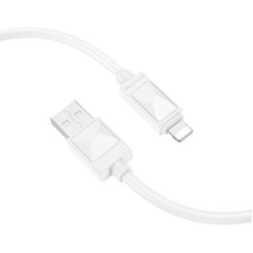 Кабель Borofone BX109 Lightning 1m white