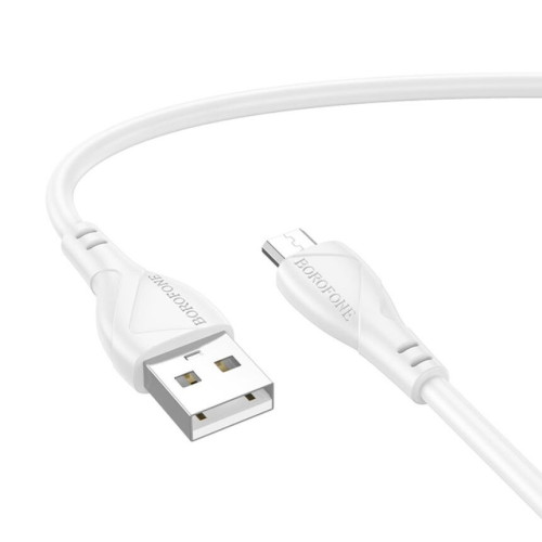 Кабель Borofone BX121 Micro 1m white Кабель Borofone BX121 Micro 1m white