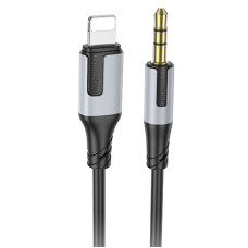 Кабель AUX 1m BL19 3.5-Lightning Borofone black