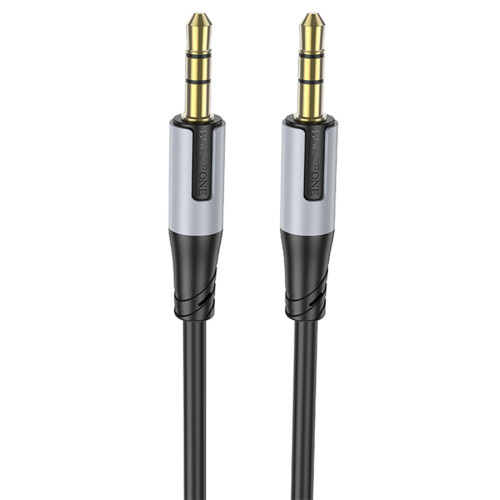 Кабель AUX 1m BL19 Borofone black Кабель AUX 1m BL19 Borofone black