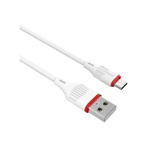 Кабель Borofone BX17 Micro TPE 1m white