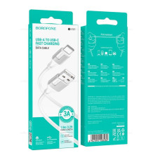 USB кабель Borofone BX101 Type-C 1m white