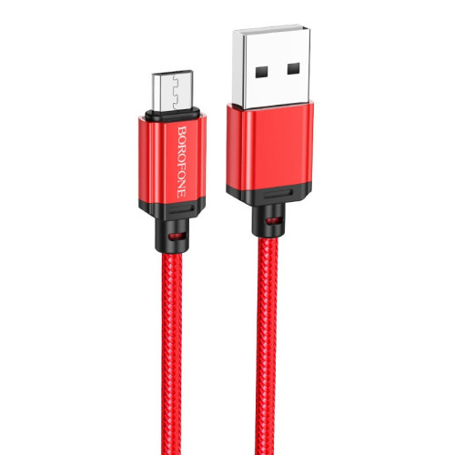 Кабель Borofone BX87 Micro 2.4A 1m red Кабель Borofone BX87 Micro 2.4A 1m red