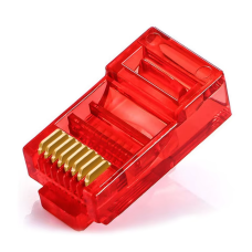 Коннектор DeTech RJ45 красный