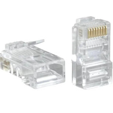 Коннектор DeTech RJ45 прозрачный