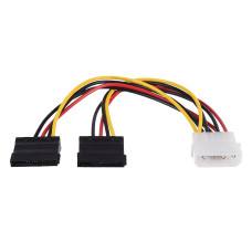 Кабель GoPower MOLEX(f) 2SATA(m) 0.2m