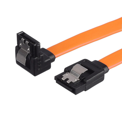 Кабель GoPower SATA(m) SATA(m) угловой 0.5m оранжевый