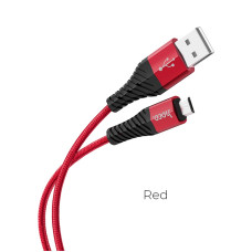 Кабель HOCO X38 Micro USB 1m red(уценка)