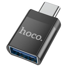 Адаптер Hoco UA17 Type-С Black