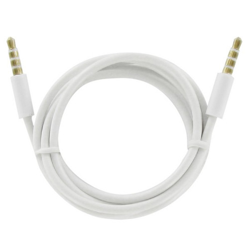 Кабель AUX Krutoff Classic 1m белый Кабель AUX Krutoff Classic 1m белый