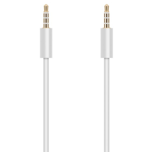 Кабель AUX Krutoff Classic 1m, белый (пакет)