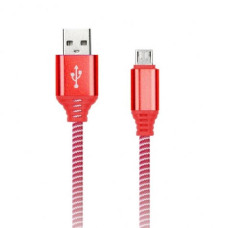 Кабель Smartbuy micro нейлон опл Socks 1м 2А красный (iK-12NS red)