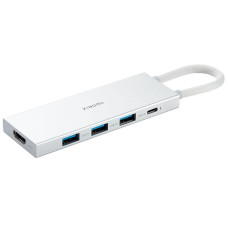 USB Hub Xiaomi 5-in-1 Type-C(BHR8804GL)серебристо-серый