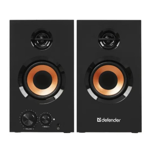 Колонки Defender 2.0 Aurora S20 20 Вт, деревянный корпус, 230В (65419)