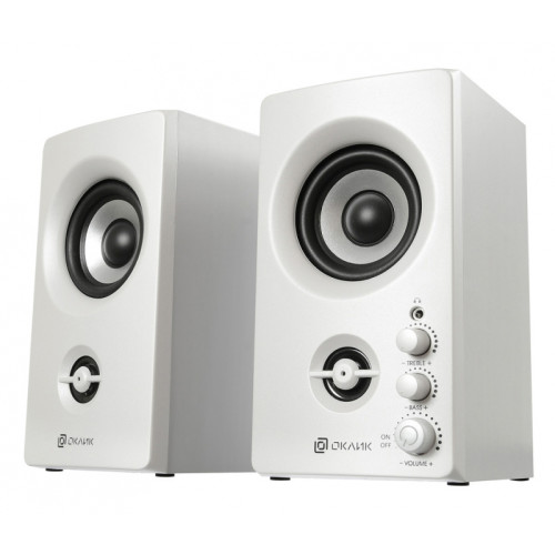 Колонки Oklick OK-164 2.0 бел 30Вт 1201274