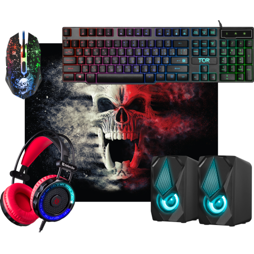 Игр набор Defender Tor MHP-127 мышь+клав.+гарн.+ков.+колонка (52127)