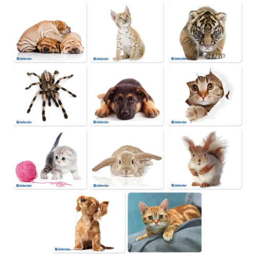 Коврик Defender тк Silk (230x190x3 мм)Ассорти(50706)