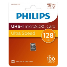 Флэш-карты Philips microSDHC 128GB Class 10 UHS-1 Ultra Speed(без SD адапт)
