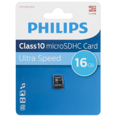 Флэш-карты Philips microSDHC 16GB Class 10 (без SD адапт)