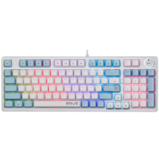 Клавиатура игр мех Defender Hawk GK-418 RU, бел, RGB, 97кн (45421)