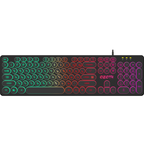 Клавиатура игр Defender Ozoth GK-106 RU,черный,радужная,104+FN(45106)
