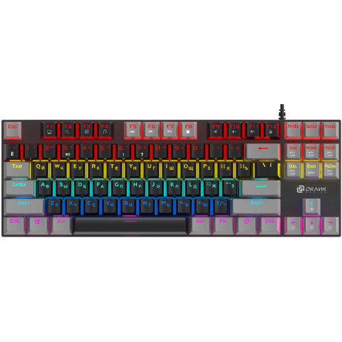 Клавиатура игр Oklick K600X черно/серая USB LED(2018129) Клавиатура игр Oklick K600X черно/серая USB LED(2018129)