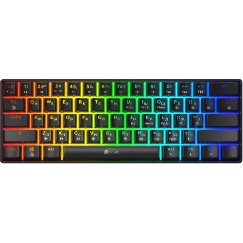 Клавиатура игр Oklick K713X черно/серая USB LED(2023375) Клавиатура игр Oklick K713X черно/серая USB LED(2023375)