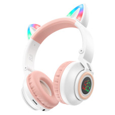 Наушники Bluetooth Borofone BO18 white(полноразм)