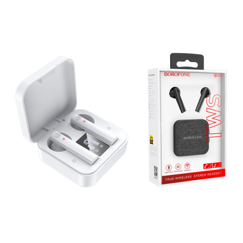 Наушники Bluetooth Borofone BE40 Triumph TWS white Наушники Bluetooth Borofone BE40 Triumph TWS white