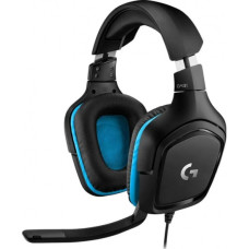 Гарнитура Logitech G431 черный/синий 2м