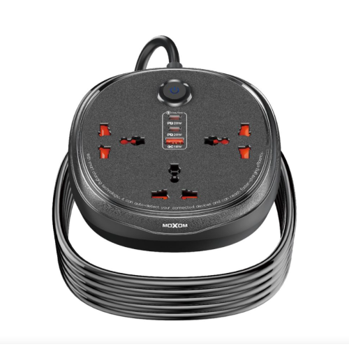 Сетевой фильтр Moxom MX-ST27 3USB*3 розетки 2m black